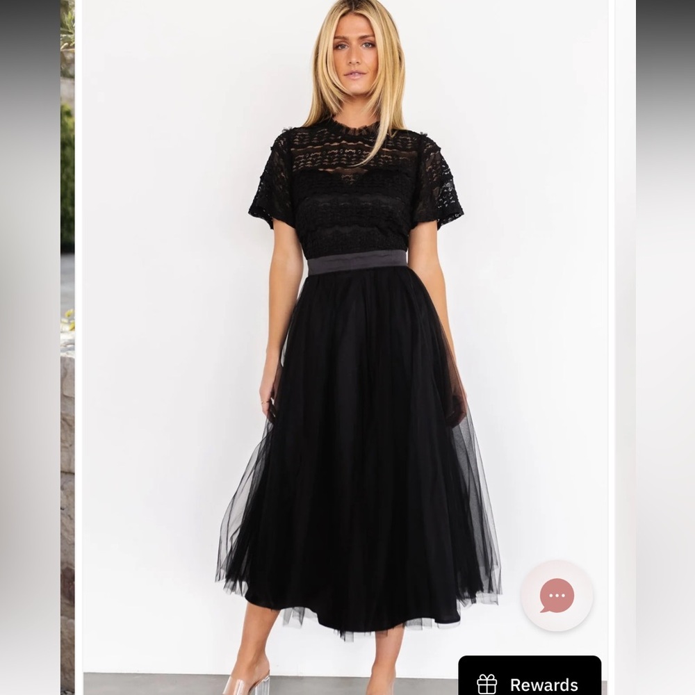 Baltic Born Black Midi Dress